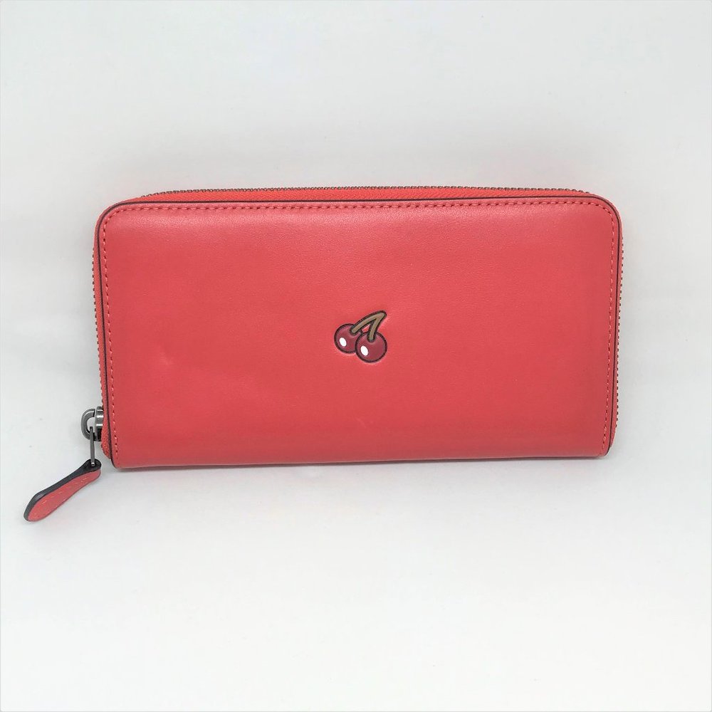 Coach Pacman Ltd Ed Leather According Zip Wallet